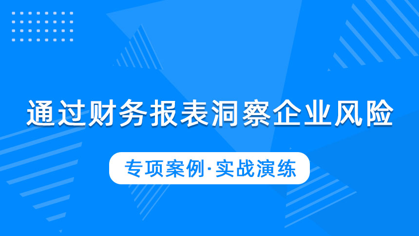 通过财务报表洞察企业风险